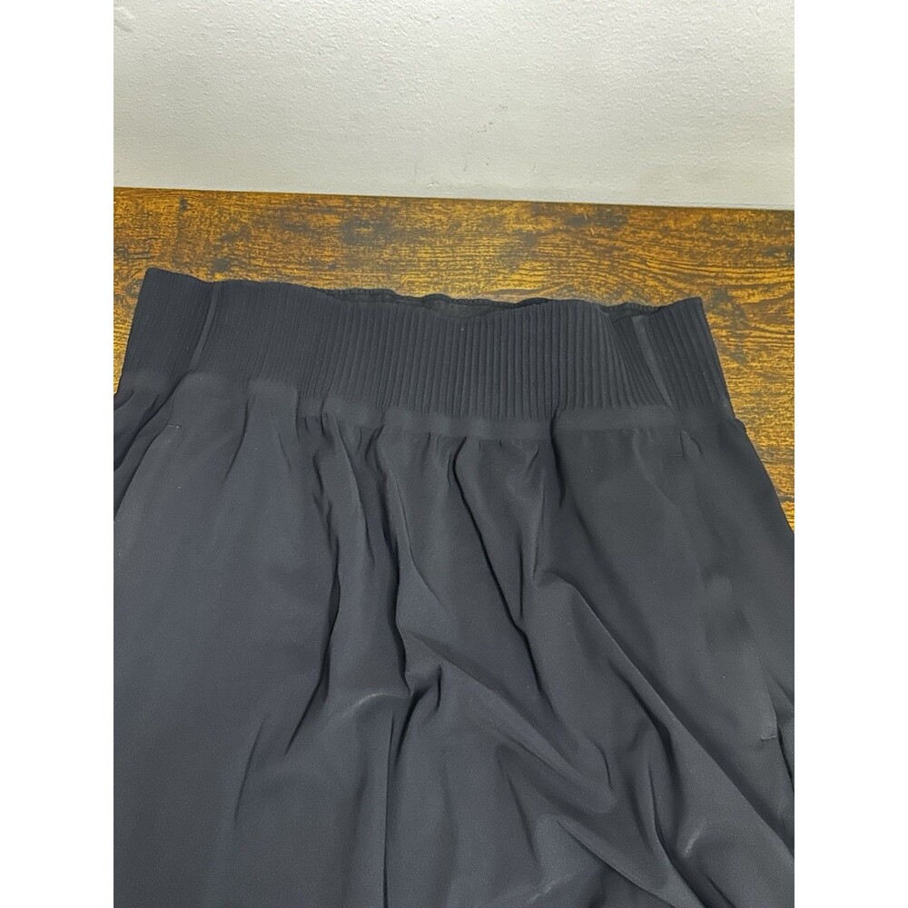 Athleta Womens Black Cosmic Elastic Waist Pull-On High Low A-Line Skirt Size XS - Picture 6 of 9